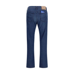 Jacob Cohen Blue Cotton Slim Fit Jeans