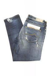 Jacob Cohen Blue Cotton Women Jeans - Apparel & Accessories