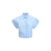 Jacob Cohen Blue Viscose Shortsleeve Shirt