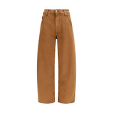 Jacob Cohen Brown Cotton Relaxed Fit Jeans