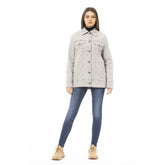 Jacob Cohen Gray Cotton Women Jacket - IT48|XXL - Trucker Jackets