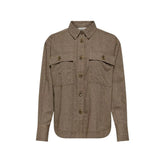 Jacqueline De Yong Beige Recycled Cotton Shirt - Shirts