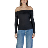 Jacqueline De Yong Black Viscose Sportswear - Sweaters