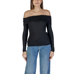 Jacqueline De Yong Black Viscose Sportswear - Sweaters