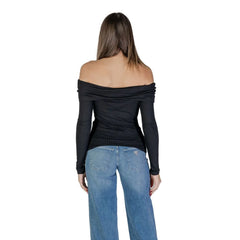 Jacqueline De Yong Black Viscose Sportswear - Sweaters