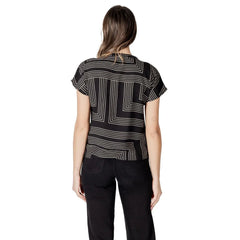 Jacqueline De Yong Black Viscose T-Shirt - IT42|M - T-Shirts