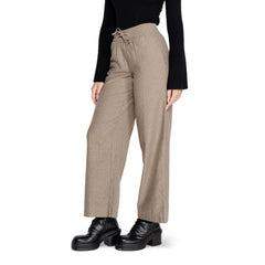 Jacqueline De Yong Brown Cotton Pant - M/32 - Trousers