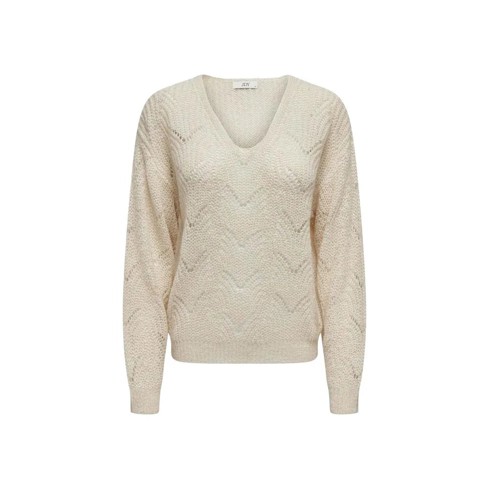 Jacqueline De Yong Cream Marabou Sweater - IT38|XS - Sweaters