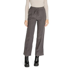Jacqueline De Yong Gray Viscose Pant - L/32 - Trousers