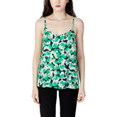 Jacqueline De Yong Green Cotton Tank Top - IT38|XS - Tank Tops