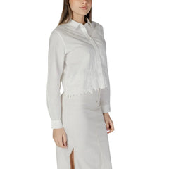 Jacqueline De Yong White Cotton Shirt - Shirts
