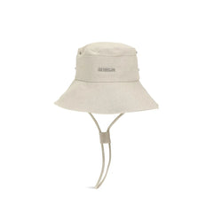 Jacquemus Beige Cotton Bucket Hat - 58 cm|M