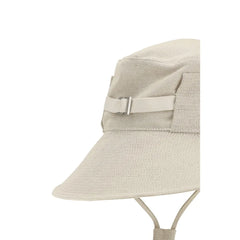 Jacquemus Beige Cotton Bucket Hat - 58 cm|M