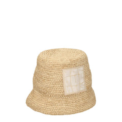 Jacquemus Beige Raffia Bucket Hat - 56 cm|XS