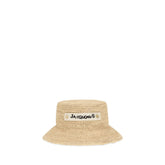 Jacquemus Beige Raffia Bucket Hat - 58 cm|M