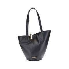 Jacquemus Black Calf Leather Bos Taurus Shoulder Bag