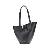 Jacquemus Black Calf Leather Bos Taurus Shoulder Bag