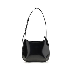 Jacquemus Black Calf Leather Bos Taurus Shoulder Bag - Shoulder Bags