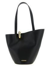 Sac bandoulière en cuir noir Jacquemus