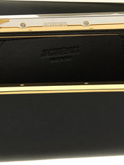 Jacquemus Black Lamb Leather Clutch Bag