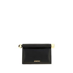 Jacquemus Black Lamb Ovis Aries Aries Clutch Bag