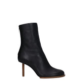 Jacquemus Black Leather Ankle Boots - EU39/US9 - Boots