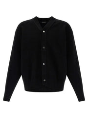 Jacquemus Black Merino Wool Cardigan