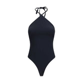 Jacquemus Black Polyamide One-Piece Swimsuit