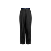 Jacquemus Cierne hodvábne rozšírené nohavice – 40