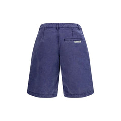 Jacquemus Blue Cotton Bermuda Shorts