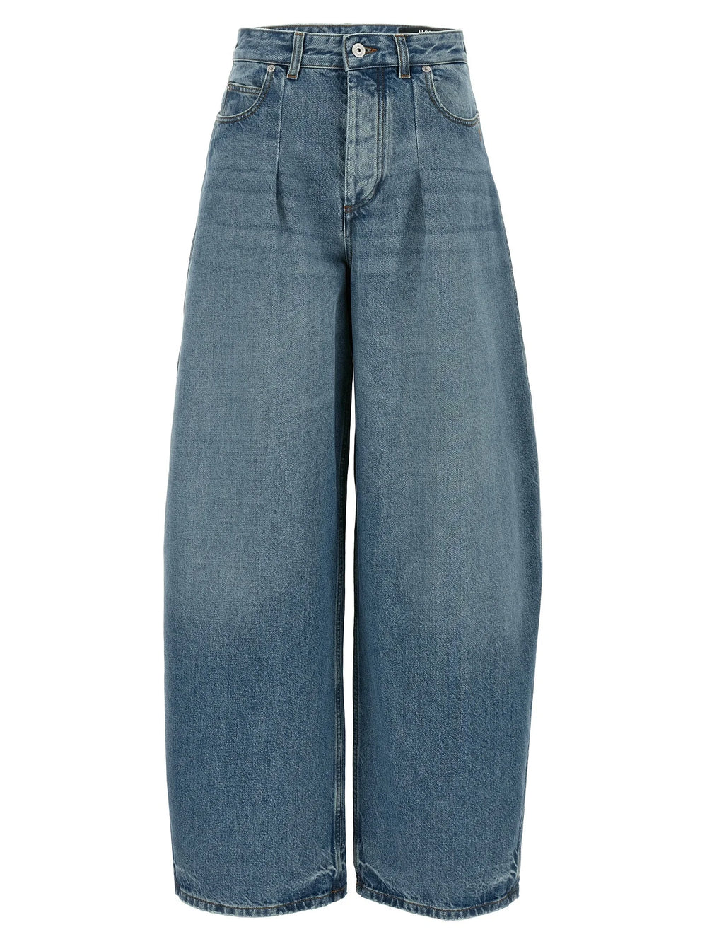 Jacquemus Blue Cotton High-Waisted Jean