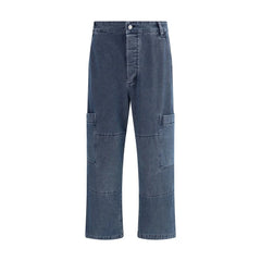 Jacquemus Blue Cotton Jeans Denim