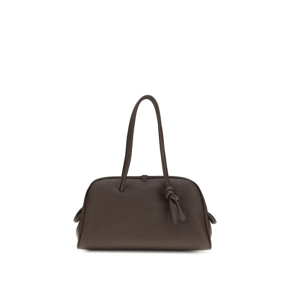Jacquemus Brown Calf Leather Bos Taurus Shoulder Bag