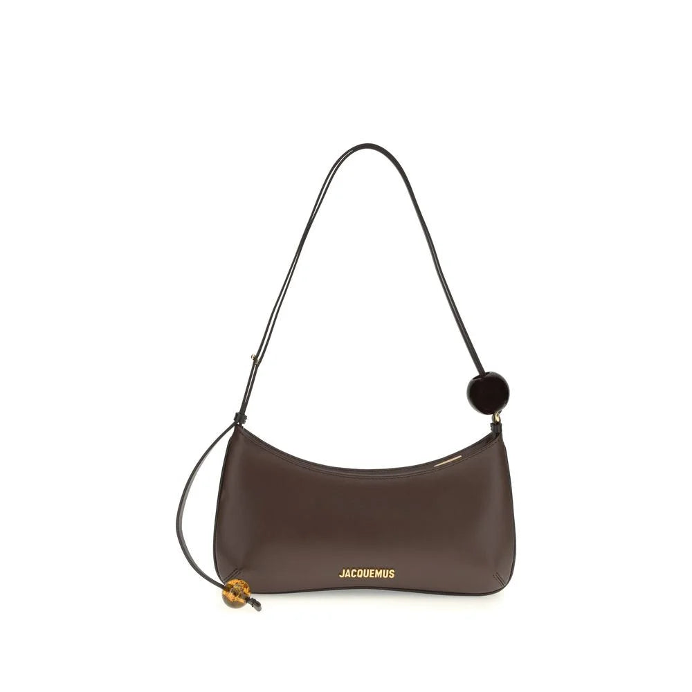 Jacquemus Brown Calf Leather Bos Taurus Shoulder Bag