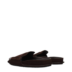 Jacquemus Brown Leather Slippers - EU36/US6