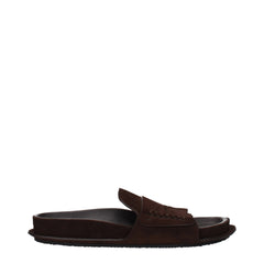 Jacquemus Brown Leather Slippers - EU36/US6