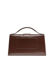 Jacquemus Midnight brown Leather Le Grand Bambino Handbag