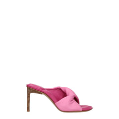 Jacquemus Pink Leather Stiletto Heels Sandals