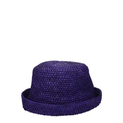 Jacquemus Purple Raffia Hats - Hats