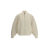 Jacquemus The Le Blouson Pilu Jacket in white alpaca Wool - IT38 | S - Bomber Jackets