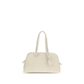 Jacquemus White Calf Leather Bos Taurus Shoulder Bag
