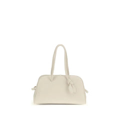 Jacquemus White Calf Leather Bos Taurus Shoulder Bag