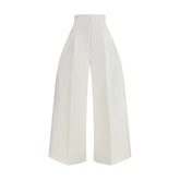 Jacquemus White Cotton Cropped Pants - IT36 | XS