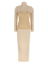 Jean Paul Gaultier Beige Merino Wool Long Dress - XS