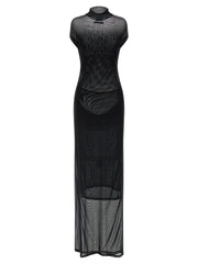 Jean Paul Gaultier Black Polyamide Long Dress