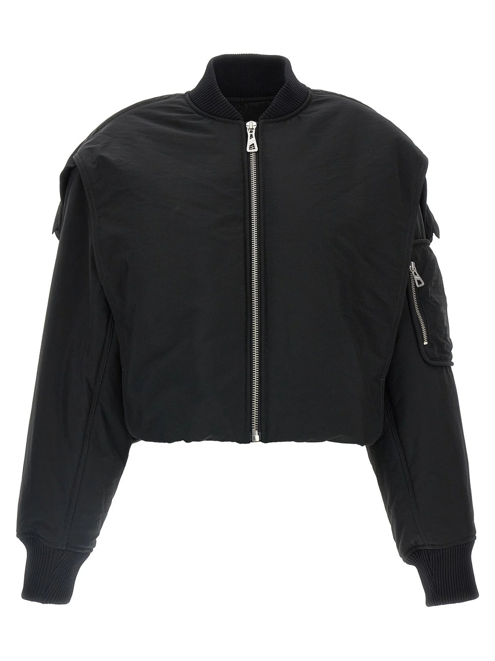 Jean Paul Gaultier Black Polyethylene Bomber - XS