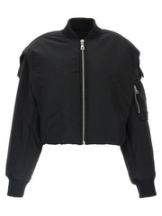 Jean Paul Gaultier Black Polyethylene Bomber - XS