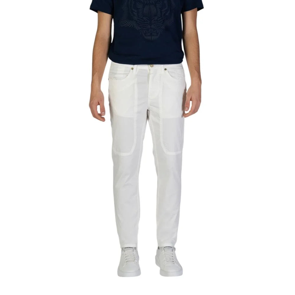 Jeckerson White Cotton Skinny Pant