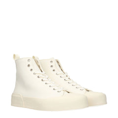 Jil Sander Beige Fabric High Tops