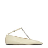 Ballerines en cuir beige Jil Sander